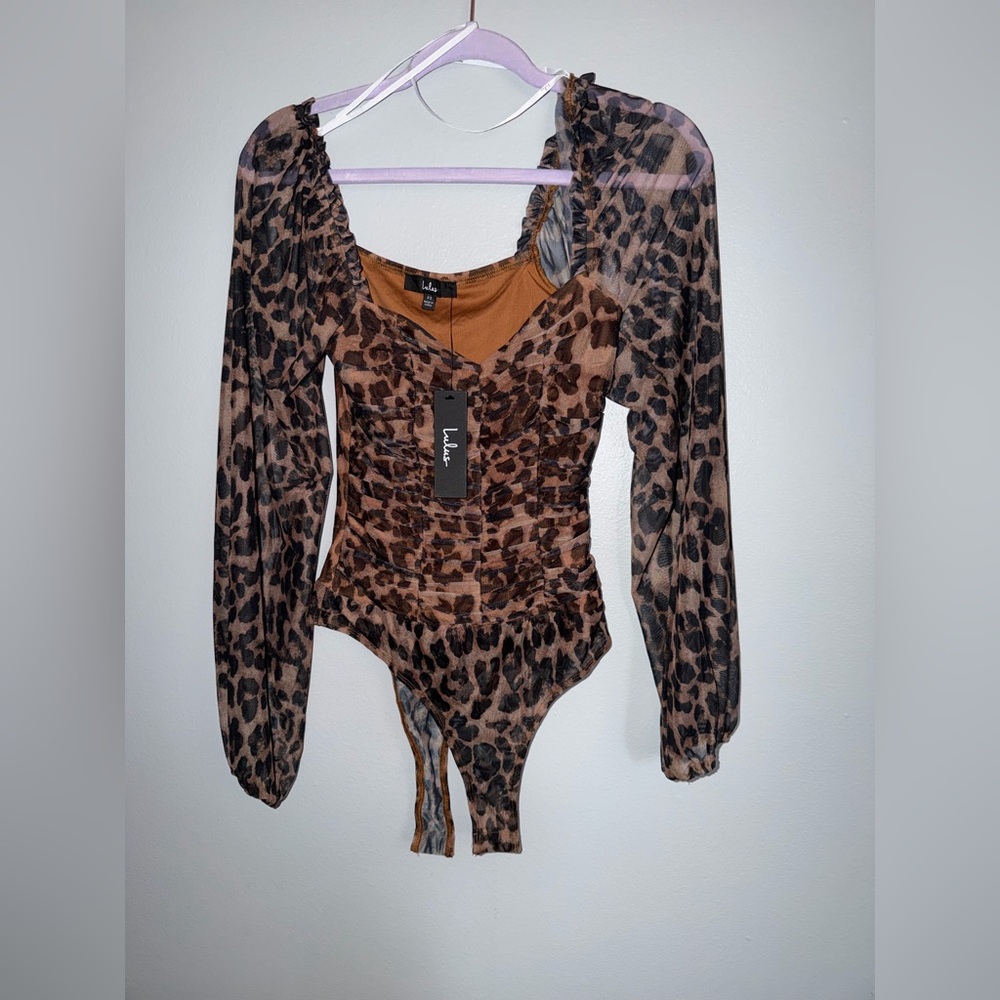 Lulu's Wild Leopard Print Bodysuit